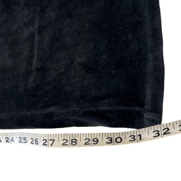 Juicy Couture Velour Flare Track Pants  Black Velvet Y2K Vintage - Picture 5 of 6